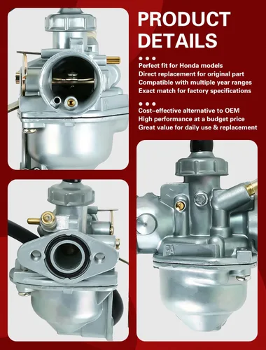 Vista 4 de Repuesto de carburador CRF50 para Honda Crf50 Xr50 Z50 Crf Xr 50 Z50R 2004-2009 Stock Carb