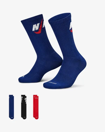 Vista 4 de Nike Calcetines acolchados para hombre Everyday Plus 3 pares