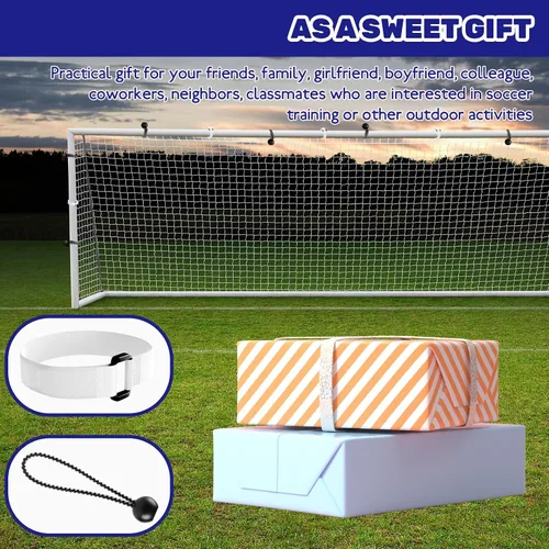 Vista 7 de 60 correas de fijación de red para porteros y pelotas elásticas de fútbol de 5.9 pulgadas, sujetadores de trampa de rebote de fútbol resistentes