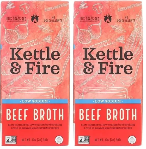 Vista 6 de Kettle And Fire Caldo Chkn Cookng Ls 32 OZ
