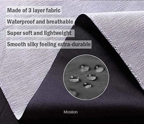 Vista 6 de Moslion Apron 31x27 Inch Kitchen Chef Waitress Cook Aprons Bib with Adjustable Neck for Women Men