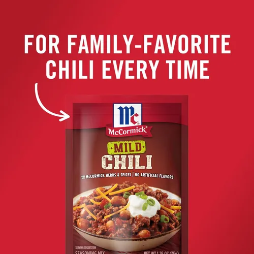 Vista 2 de Mezcla de condimento de chile suave McCormick, 1.25 onzas