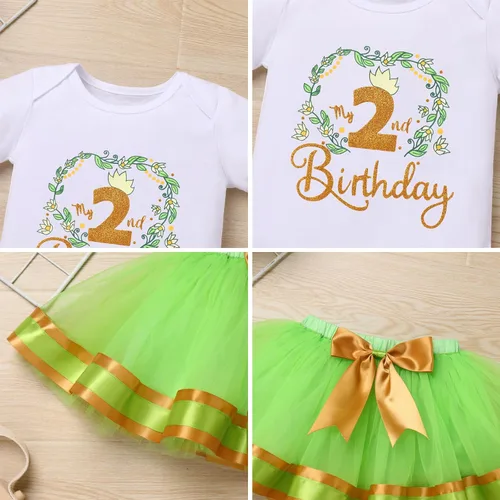 Vista 67 de ODASDO Conjunto de 3 piezas con temática de animla para bebé niña