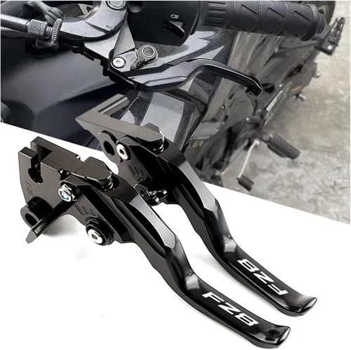 Vista 2 de 2025 New Brake Clutch Lever Motorcycle CNC Adjustable Brake Clutch Levers Compatible with Yamaha FZ8 FZ 8 Fz8 FAZER 2011-2015(Long Black)