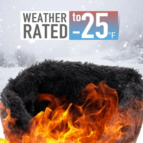 Vista 4 de Botas de nieve para hombre, impermeables, aisladas, para invierno, senderismo, antideslizantes, para exteriores