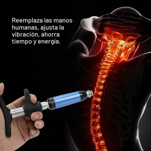 Vista 7 de Herramienta de ajuste quiropráctico, herramienta de corrección de ajuste quiropráctico manual de 6 niveles, masajeador de ajuste de columna