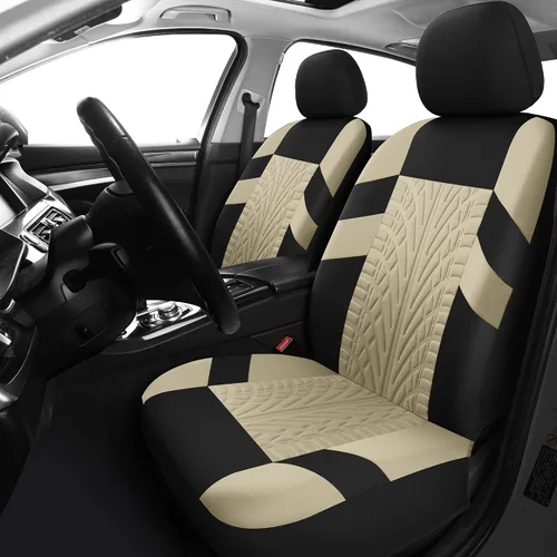 Vista 10 de Pariitadin - Juego de fundas de asiento de coche delanteras, fundas de asiento lavables y transpirables para coches, fundas de interior de coche