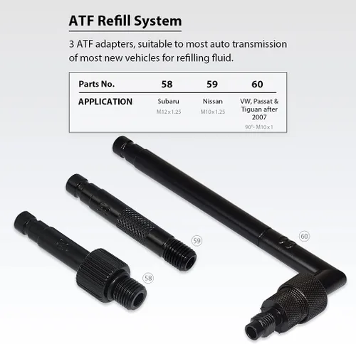 Vista 3 de FIRSTINFO A1132A5 - Adaptador de llenado de transmisión de repuesto ATF totalmente metálico, relleno de líquido de transmisión automática compatible