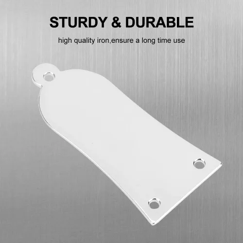 Vista 3 de 3 Agujeros Metal Bell en forma de campana de guitarra cubierta de varilla cubierta para guitarra eléctrica (plata)