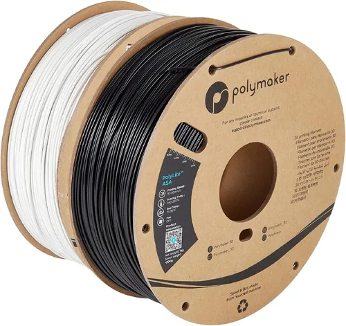 Vista 35 de Polymaker Filamento ASA de 0.07 in, negro, 2.2 lbs, resistente a los rayos 4.370 – 0.07 in negro (código hexagonal: #17161a)