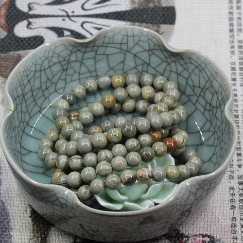 Vista 53 de Amandastone Pulsera elástica de cuentas redondas de 0.315 in con piedras preciosas naturales de 7 pulgadas
