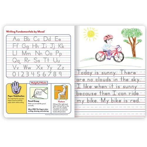 Vista 3 de Tableta de periódico para cuento creativo de Mead, grado K-2 (09554)..., Variados Paquete de 1
