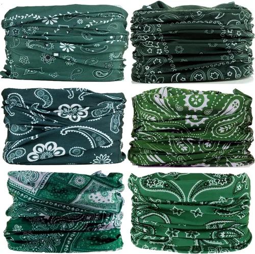 Vista 27 de Polaina para el cuello, máscara facial, bufanda bandana para hombres y mujeres, sol, polaina de tubo a prueba de polvo para ciclismo, motocicleta