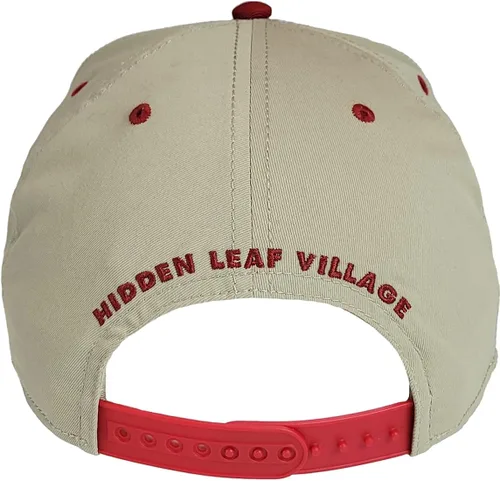 Vista 5 de Naruto Shippuden Ichiraku Ramen Icon Hidden Leaf Village - Sombrero de pico plano ajustable rojo y blanco