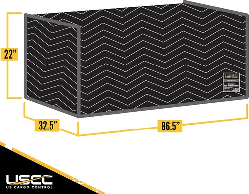 Vista 9 de US Cargo Control Funda acolchada para ataúd, almohadilla para muebles color negro y blanco para mudanza/almacenamiento, suministros esenciales