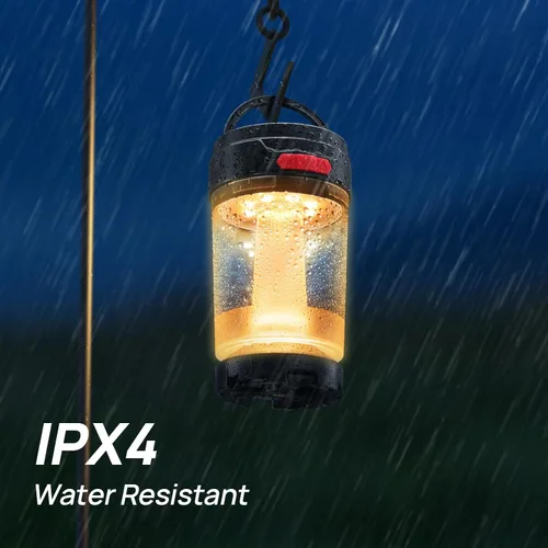 Vista 8 de Consciot Linterna LED para campamento, recargable USB-C, 5 modos de luz, 3 temperaturas de color, batería de 4400 mAh, diseño sin desmontaje