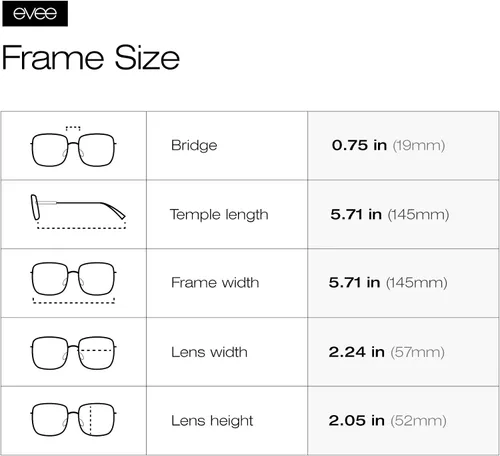 Vista 7 de EVEE Gafas de sol cuadradas de gran tamaño para mujer con lentes planos y marco de metal - (Kelly)