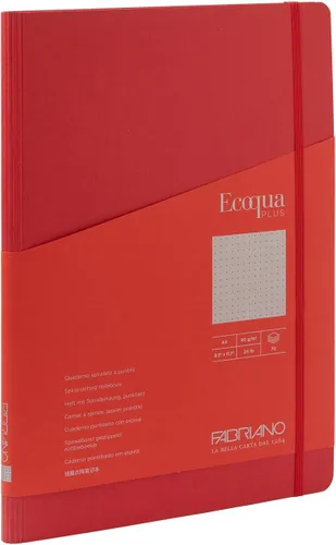 Vista 13 de Fabriano Ecoqua Plus - Cuaderno oculto en espiral, 8.3 x 11.7 pulgadas, A4, punteado, negro