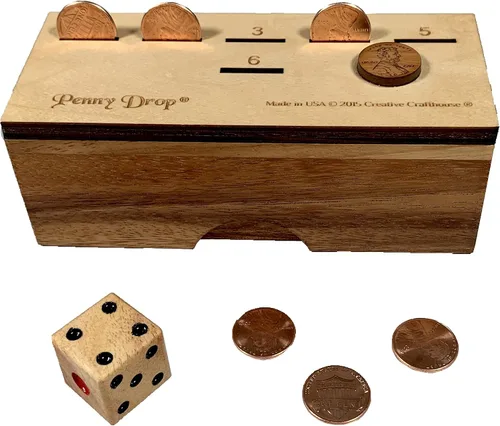 Vista 2 de Creative Crafthouse Penny Drop Tamaño Mediano de Juego Familiar Divertido o de Bar