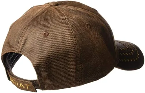 Vista 2 de ARIAT Logotipo de esquina de aceite completo para hombre, talla única, marrón, Marrón