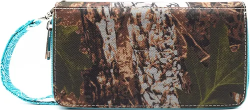 Vista 5 de Camuflaje Estilo Occidental Totes Bolso Floral Tachonado Bolso de Cuero Tooled Bolso de Cuero de las Mujeres del País Bolsa de Hombro Cremallera