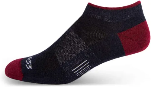 Vista 7 de USA Made - No Show Socks - Running Socks - Merino Wool - Mountain Heritage Café Micro Weight S11