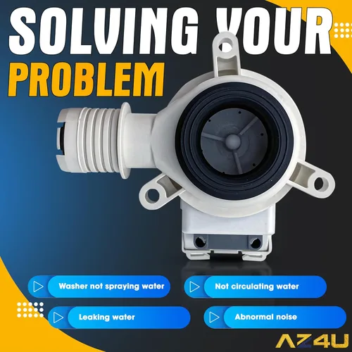 Vista 5 de AZ4U Actualización WTW5057LW0 WTW5010LW0 WTW5000DW3 WTW5105HW2 WTW5100HW1 Bomba de drenaje para lavadora Whirlpool, W11399437 W11259498 B25-3A04