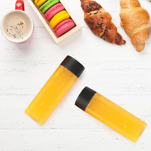 Vista 4 de 16 botellas sensoriales vacías con tapas, 10 onzas, de plástico transparente, reutilizables, a prueba de fugas, decorativas, para manualidades