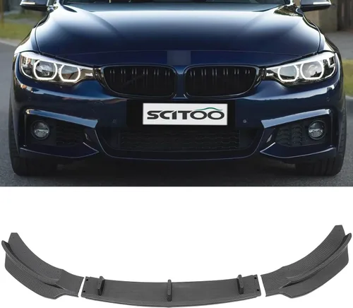 Vista 109 de SCITOO Alerón de borde de parachoques delantero mate negro para Ford Focus ST años 2013-2014 - Spoiler frontal de polipropileno