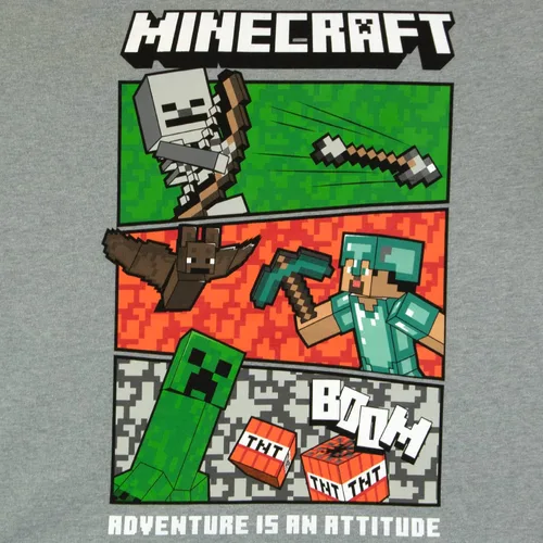 Vista 3 de Minecraft Boys Short Sleeve Regular Fit