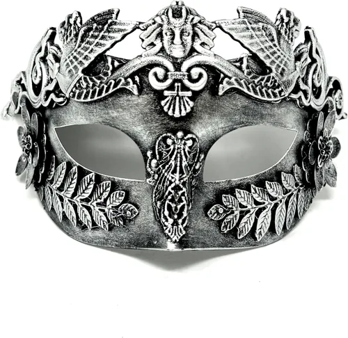 Vista 19 de Máscara de estilo steampunk para hombre, máscara de Mardi Gras, disfraz de Halloween, boda, fiesta, cosplay