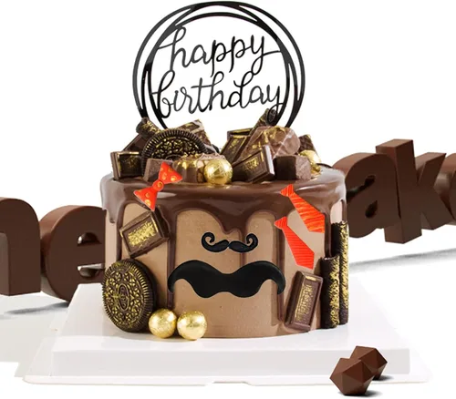 Vista 7 de Juego de 5, mini moldes de silicona para barba, molde de fondant de chocolate con caramelo de findTop para corbata, mini bigote, lazo, pastel, barba