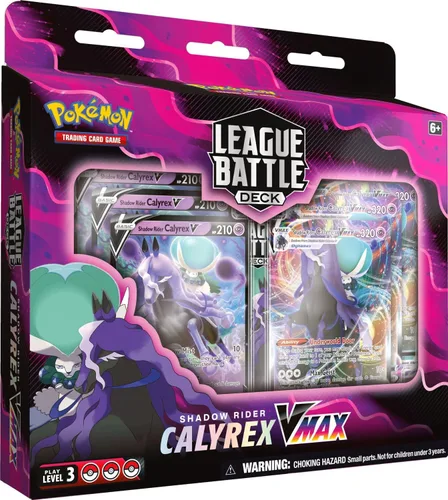 Vista 2 de Pokemon Tarjetas Shadow Rider Calyrex VMAX League Battle Deck