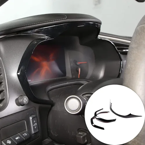 Vista 8 de Tiras de ajuste para panel de instrumentos de tablero de instrumentos, ABS, 3 unidades, compatibles con Corvette C7 Stingray 2014-2019, accesorios