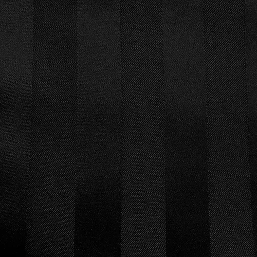 Vista 2 de Ultimate Textile Mantel cuadrado de rayas satinadas, 54 x 54 pulgadas, color negro