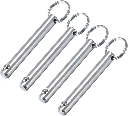 Vista 14 de uxcell Pin de liberación rápida 6mmX45mm Marine Hardware para barco Bimini Bisagra cubierta superior 4 piezas