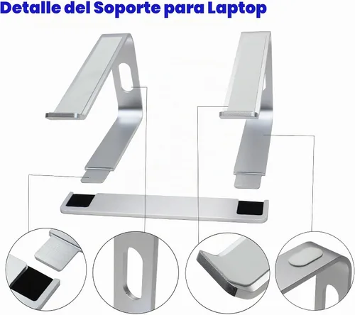 Vista 3 de Soportes desmontables de aluminio para portátiles para todas