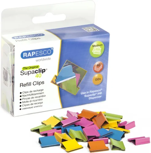 Vista 2 de Rapesco Repuestos multicolores Supaclip #40 y 150 (1299)