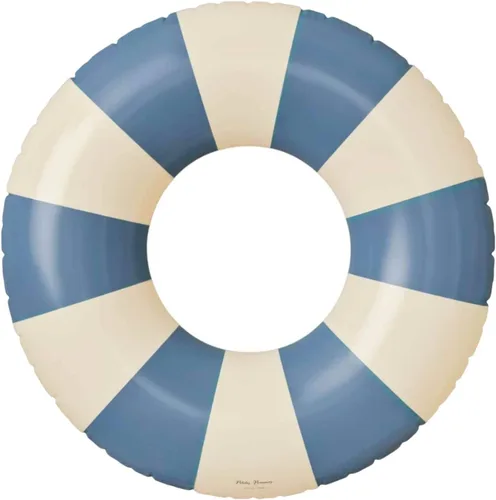 Vista 36 de Petites Pommes Flotador de piscina a rayas para niños y niños pequeños, tubo interior duradero, diseño de rayas clásico impreso a mano, dona