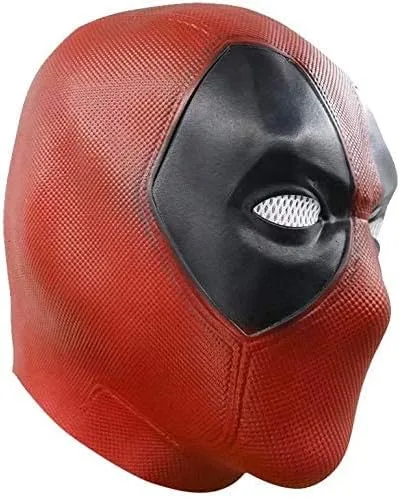 Vista 4 de Bulex Máscara de muerto réplica de casco de cabeza completa, disfraz de cosplay para adultos