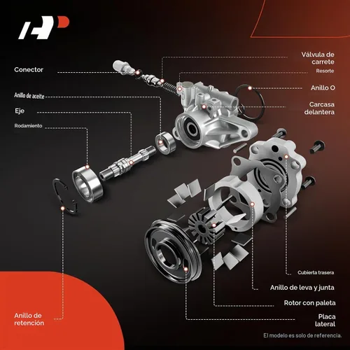 Vista 3 de Bomba de dirección asistida A-Premium compatible con Mazda