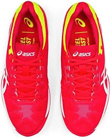 Vista 4 de ASICS Zapatos de tenis Solution Speed FlyteFoam Clay para mujer, BlancoPlateado, M US