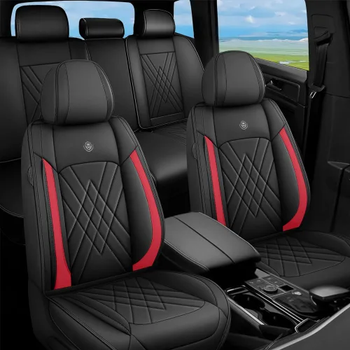 Vista 18 de Fundas de Asientos Compatibles con Toyota Corolla 2015-2026 Funda de Asiento de Automóvil de Cuero, Elegante Impermeable Transpirable Fácil