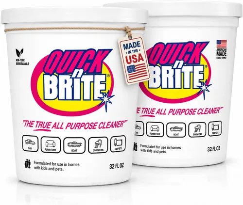 Vista 10 de Quick 'n Brite Pasta de limpieza multiusos, verdadero limpiador multiusos, concentrado, 12 onzas