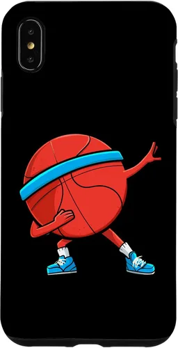 Vista 7 de iPhone 14 dabbing pelota de baloncesto divertido niños hombres mujeres deportes jugador caso