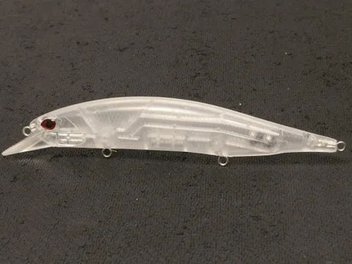 Vista 32 de 10 Señuelo en Blanco sin Pintar Minnow Crankbait de Agua Superior sin Labios Jerkbait Señuelos de Pesca