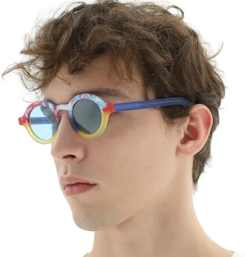 Vista 2 de HEPIDEM Gafas de sol polarizadas redondas retro vintage de acetato mate para mujer 9270T