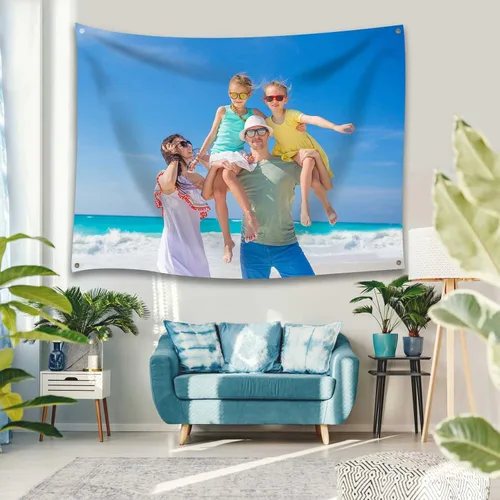 Vista 5 de AUBAO Tapiz personalizado/telón de fondo personalizado/tapices personalizados/tapices divertidos/tapiz decorativo (30 x 40 pulgadas)