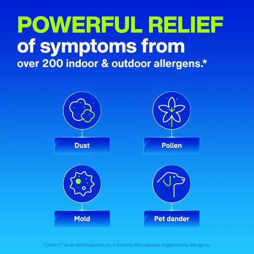 Vista 11 de Claritin Medicamento para la alergia para adultos, pastillas de loratadina sin somnolencia de 10 mg de 24 horas, antihistamínico, 30 tabletas + 1