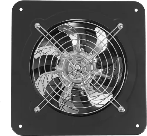 Vista 5 de DNYSYSJ Ventilador de escape de 7 pulgadas, extractor de ventilación axial de metal industrial, ventilador de aire comercial, extractor, montaje